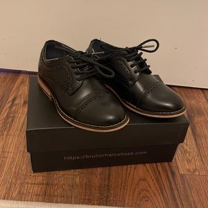 Boys black dress shoes